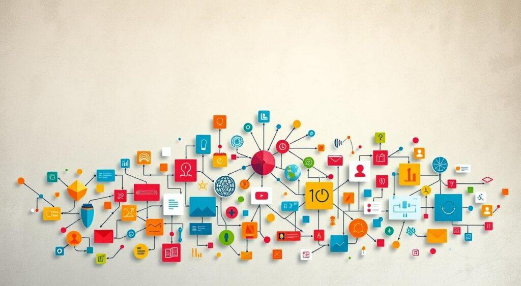 A striking visual framework depicting a diverse range of learning strategies and pedagogical approaches. In the foreground, a vibrant arrangement of colorful geometric shapes and icons symbolizing different modes of learning, such as hands-on activities, group discussions, and multimedia presentations. In the middle ground, a dynamic network of interconnected nodes and arrows, representing the interconnected nature of these learning methodologies. The background features a subtle, textured gradient in soothing hues, creating a sense of depth and cohesion. The overall composition conveys a sense of organization, flexibility, and the multifaceted nature of effective learning frameworks.