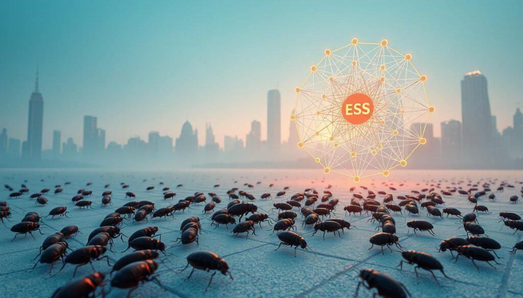 ESS and cockroach theory mental model analysis
