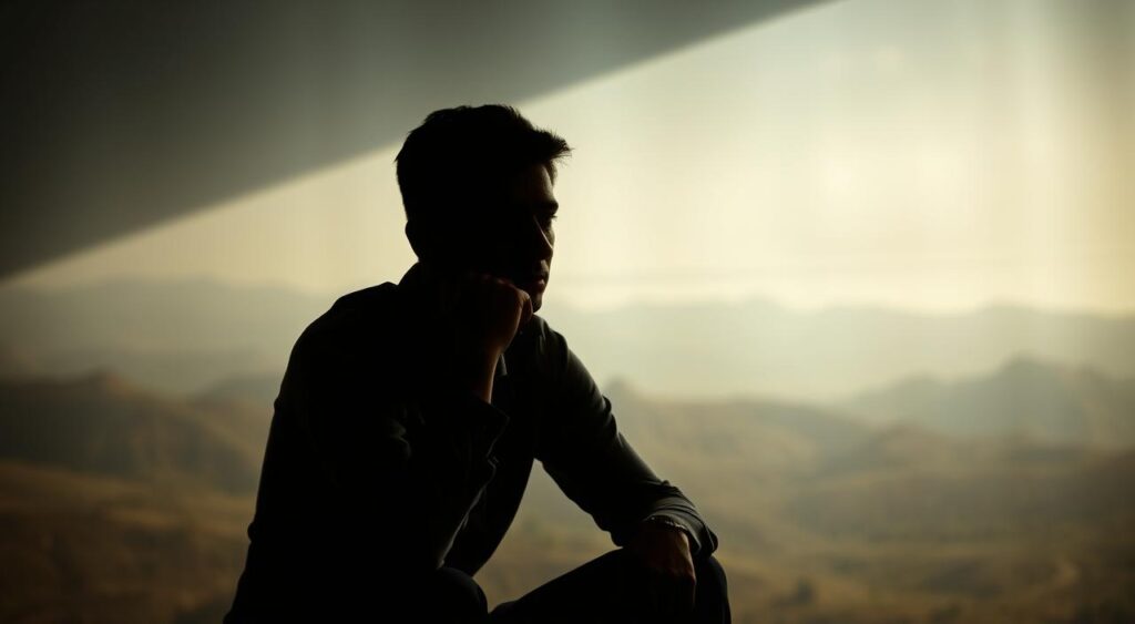 A contemplative figure sits in a dimly lit room, their face obscured in shadow as they ponder a complex problem. The background is a hazy, abstract landscape, with soft lighting that creates a sense of depth and introspection. The subject's posture is thoughtful, with their hand resting on their chin, as they delve into the intricacies of the decision-making process. The image is captured through a medium format lens, creating a shallow depth of field that focuses the viewer's attention on the central figure. The overall mood is one of deep concentration and critical analysis, reflecting the subject matter of "Critical Thinking and Decision-Making". A contemplative figure sits in a dimly lit room, their face obscured in shadow as they ponder a complex problem. The background is a hazy, abstract landscape, with soft lighting that creates a sense of depth and introspection. The subject's posture is thoughtful, with their hand resting on their chin, as they delve into the intricacies of the decision-making process. The image is captured through a medium format lens, creating a shallow depth of field that focuses the viewer's attention on the central figure. The overall mood is one of deep concentration and critical analysis, reflecting the subject matter of "Critical Thinking and Decision-Making".