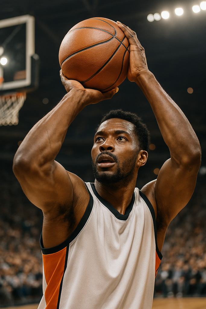 basketball player making their next shot