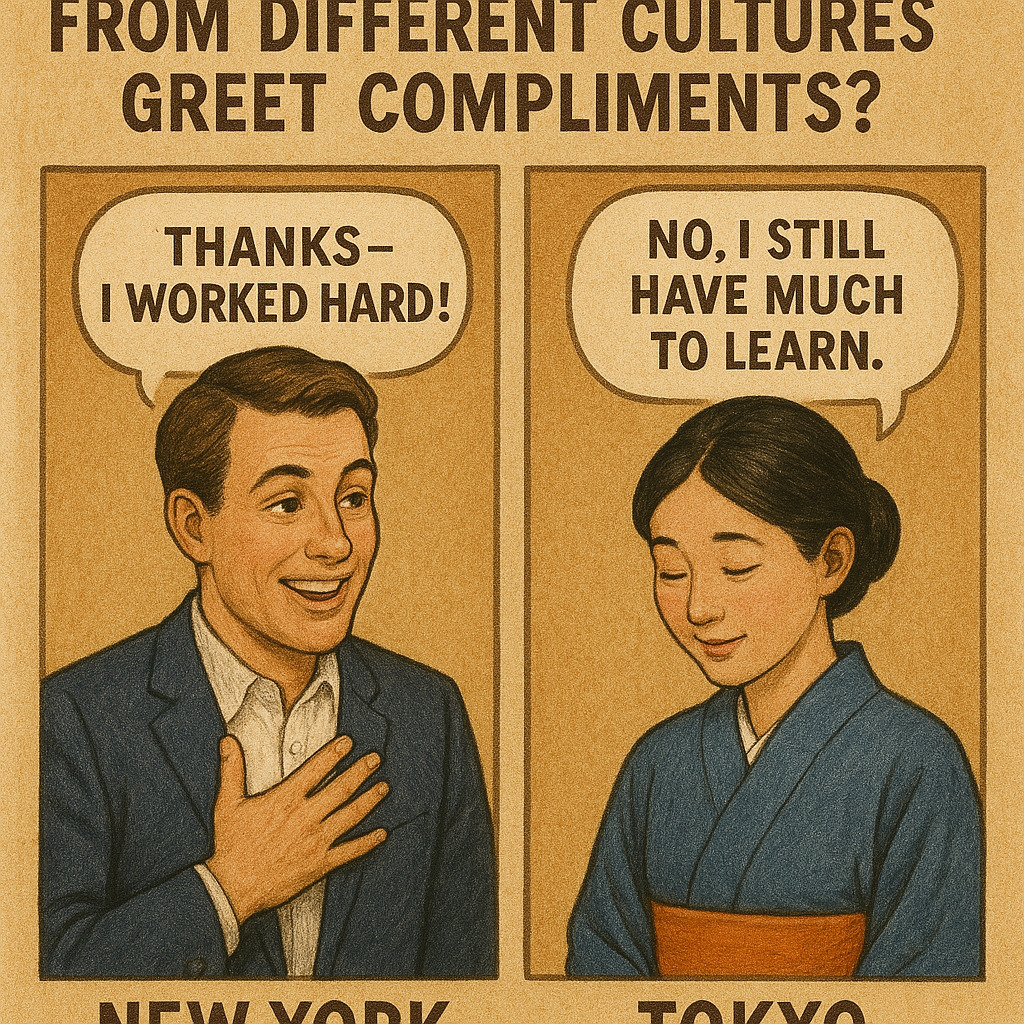 different cultures greet compliments