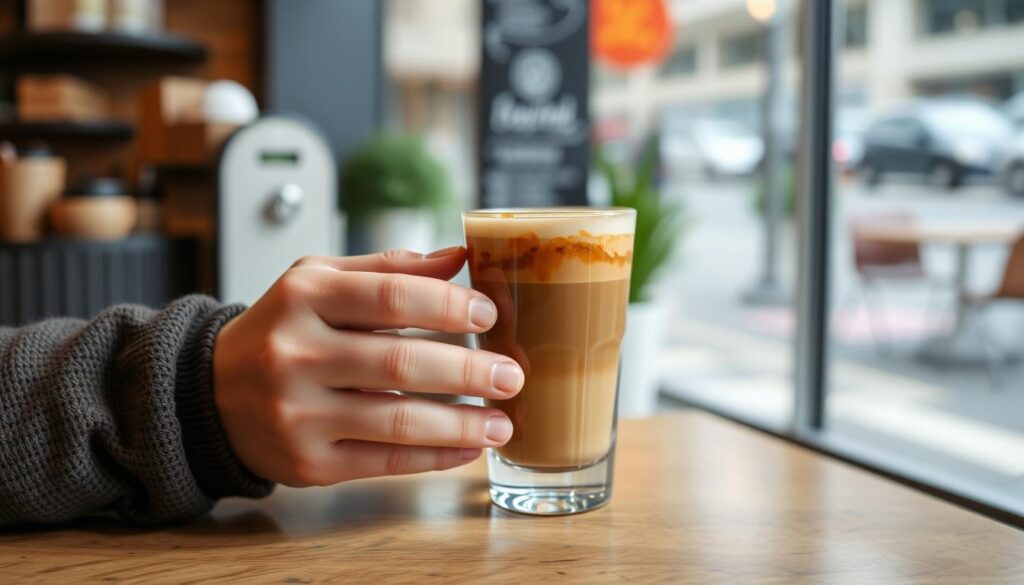 grab a latte without checking the price