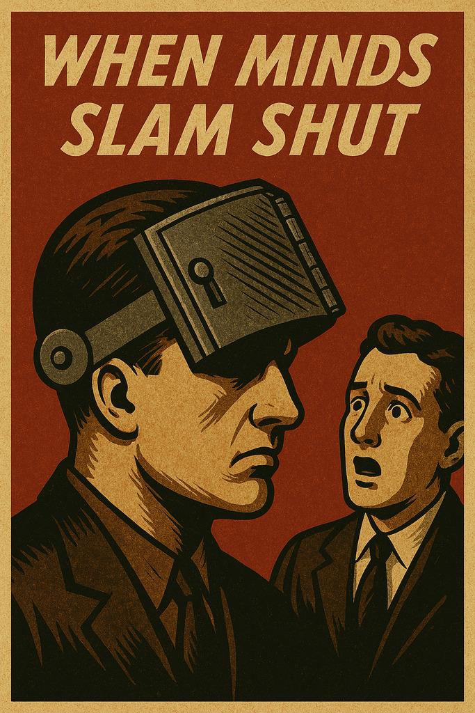 mind slam shut during a conversation-poisoning the well mental model