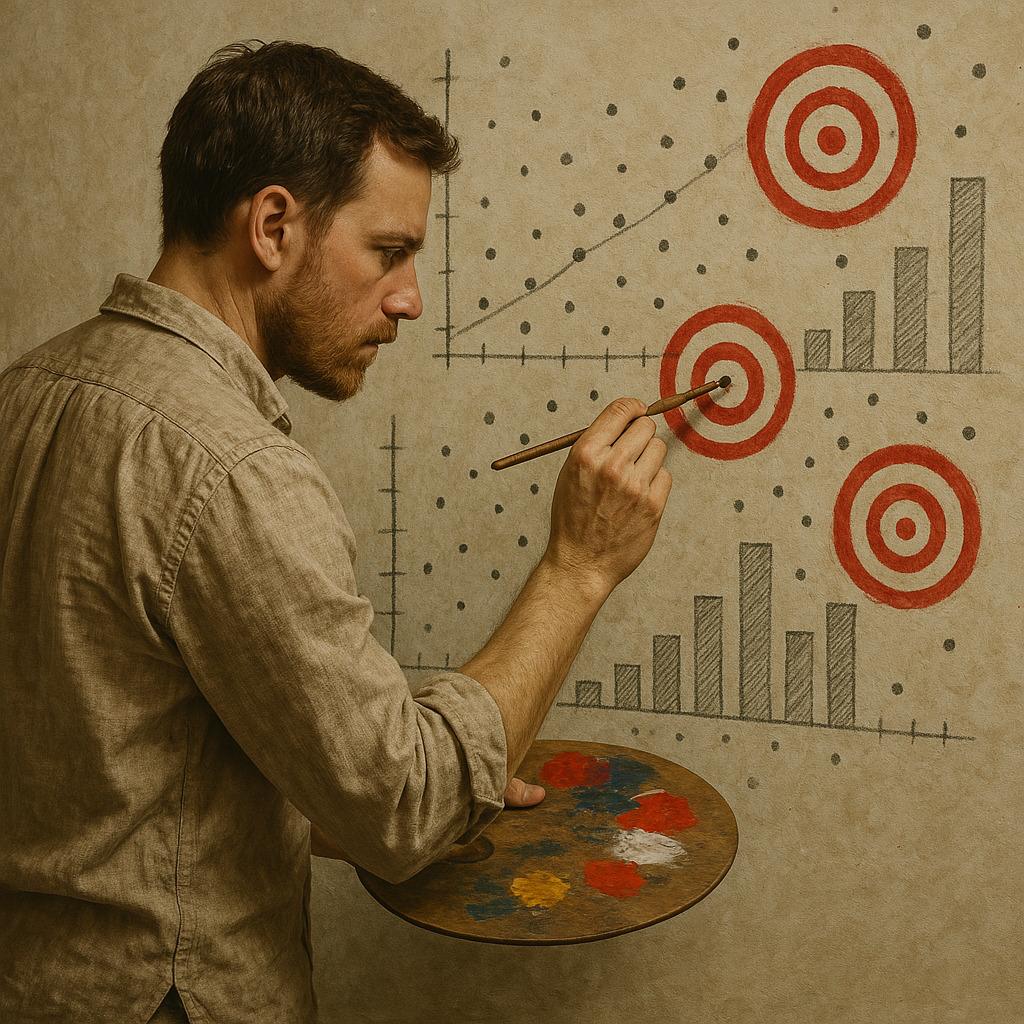 painting targets around convenient data 