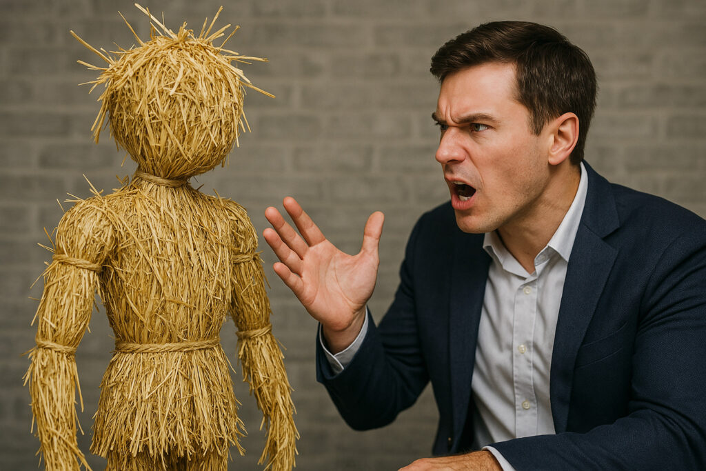 straw man tactic