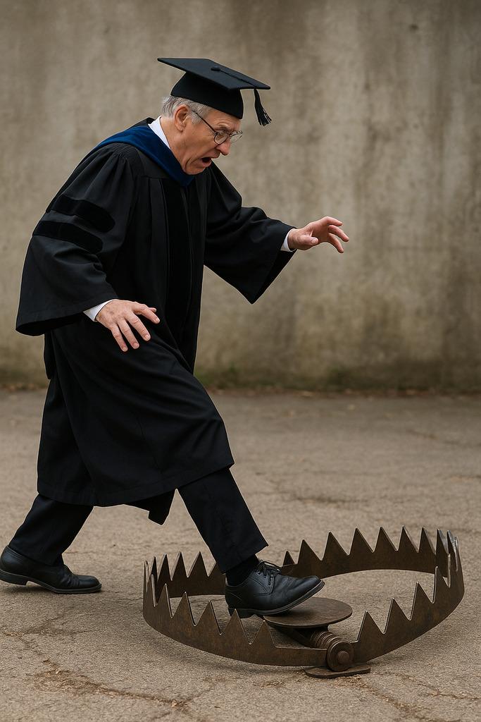 walking into a trap- authority bias mental model
