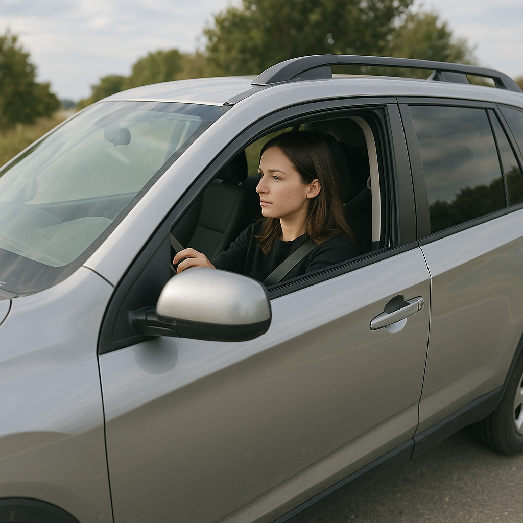 woman driving an suv- plain folks fallacy mental model