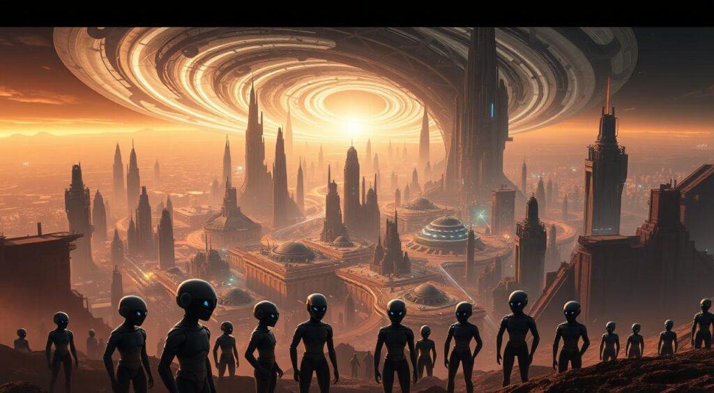 An intricate sci-fi landscape depicting the evolutionary detection of unfair behavior. In the foreground, a group of humanoid figures stand vigilant, their eyes glowing with an intense, analytical gaze as they scrutinize the actions of their peers. The middle ground features a vast, dystopian cityscape, its towering structures and sprawling infrastructure suggesting a highly advanced, technologically-driven society. In the background, a swirling vortex of energy and data streams, hinting at the complex, interconnected systems that govern this world. The lighting is a mix of warm, ambient tones and cool, neon-like highlights, creating a sense of unease and tension. The overall atmosphere conveys a sense of heightened awareness, with the figures poised to detect and respond to any signs of unfairness or unethical conduct. An intricate sci-fi landscape depicting the evolutionary detection of unfair behavior. In the foreground, a group of humanoid figures stand vigilant, their eyes glowing with an intense, analytical gaze as they scrutinize the actions of their peers. The middle ground features a vast, dystopian cityscape, its towering structures and sprawling infrastructure suggesting a highly advanced, technologically-driven society. In the background, a swirling vortex of energy and data streams, hinting at the complex, interconnected systems that govern this world. The lighting is a mix of warm, ambient tones and cool, neon-like highlights, creating a sense of unease and tension. The overall atmosphere conveys a sense of heightened awareness, with the figures poised to detect and respond to any signs of unfairness or unethical conduct.