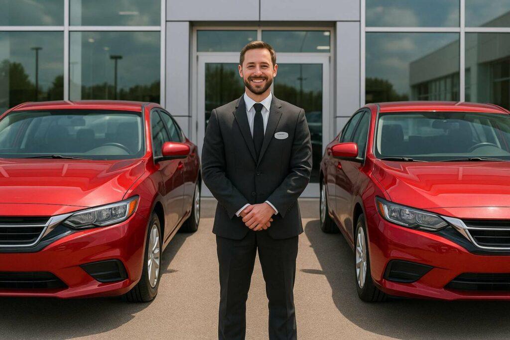 identical sedans_dealership_salesman- market for lemons