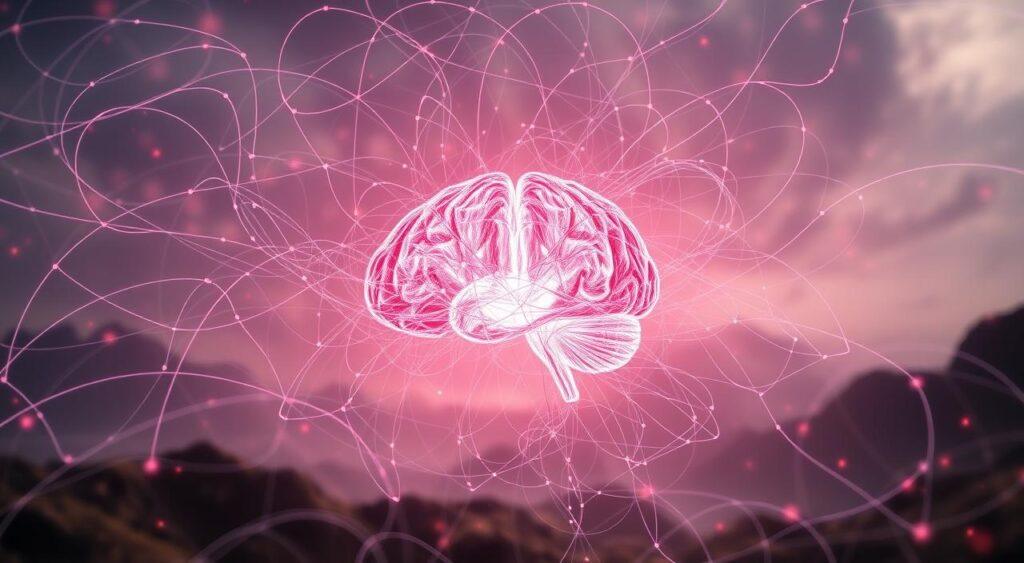 A cerebral landscape, where an algorithmic process unfolds like a delicate dance. In the foreground, intricately interconnected nodes pulsate with a dynamic, almost organic energy, representing the core of the abduction mental model. Surrounding this focal point, a swirling miasma of data streams, each line a thread in the tapestry of the algorithm's development. The background is shrouded in a soft, ethereal glow, evoking a sense of contemplation and the pursuit of deeper insights. Captured through a wide-angle lens, the scene conveys a sense of depth and complexity, inviting the viewer to explore the intricate workings of this analytical framework.