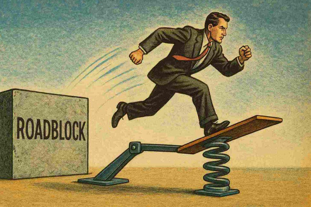 turn roadblocks into springboards