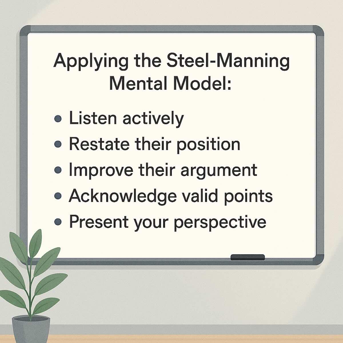 Apply the Steel-Manning Mental Model