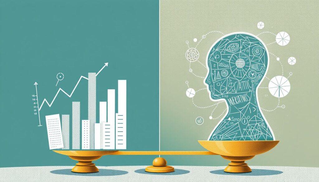 Balanced approach to measurement showing both metrics and human judgment, summarizing Campbell's Law mental model