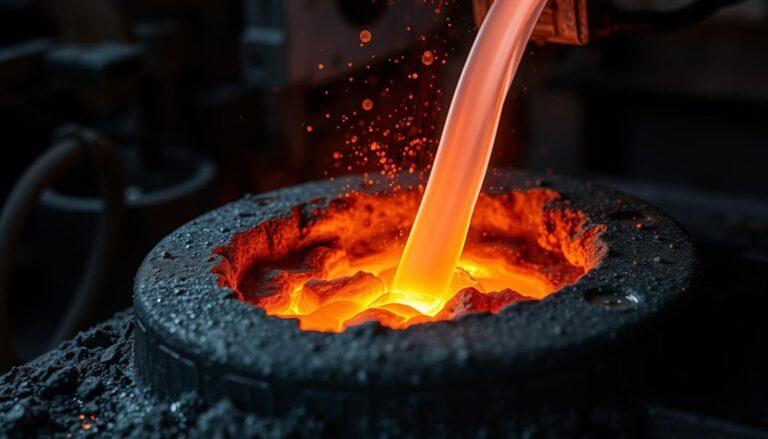 Metal alloys being combined to create stronger materials, illustrating the alloying mental model concept