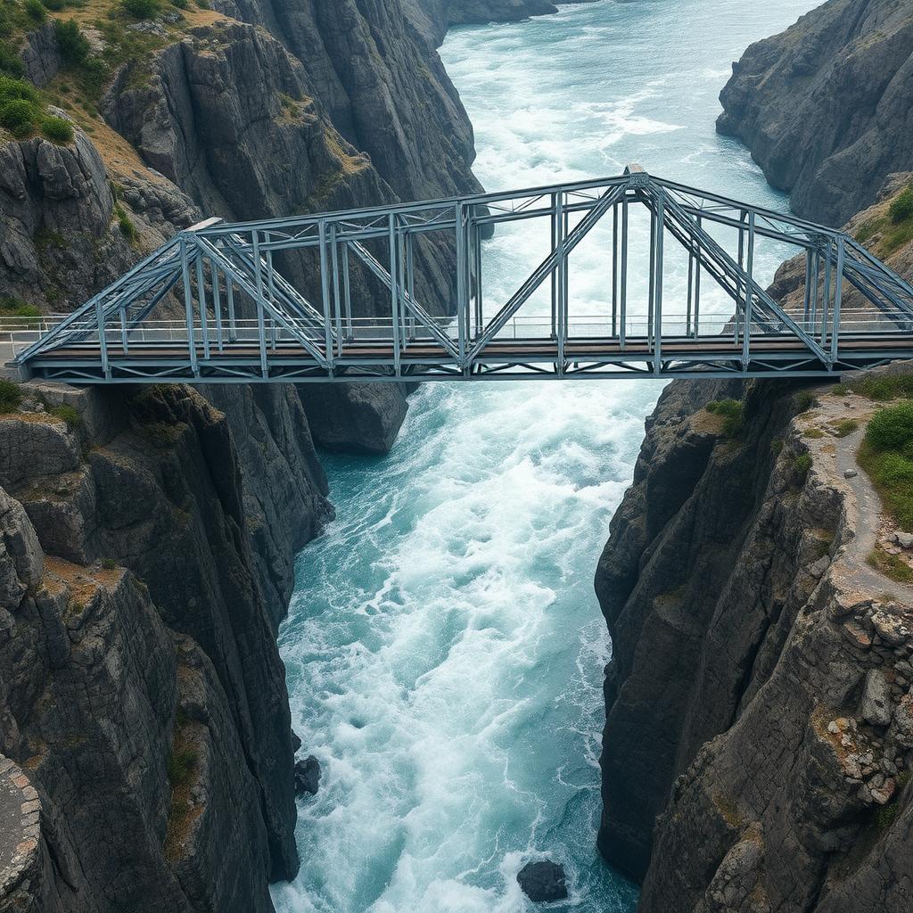 Strong bridge made of steel, demonstrating how alloyed materials and alloyed thinking create resilient solutions Strong bridge made of steel, demonstrating how alloyed materials and alloyed thinking create resilient solutions