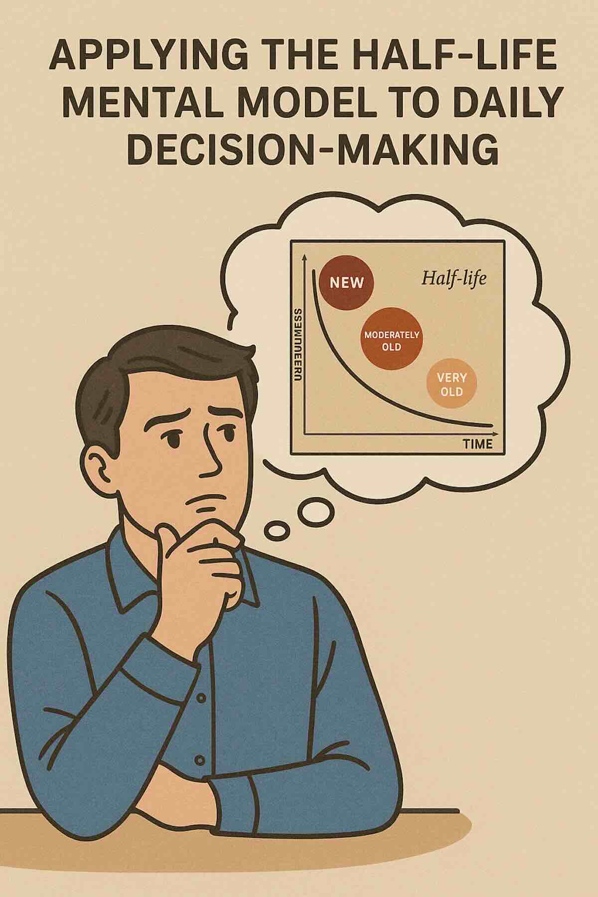 applying the half life mental model to daily decision-making