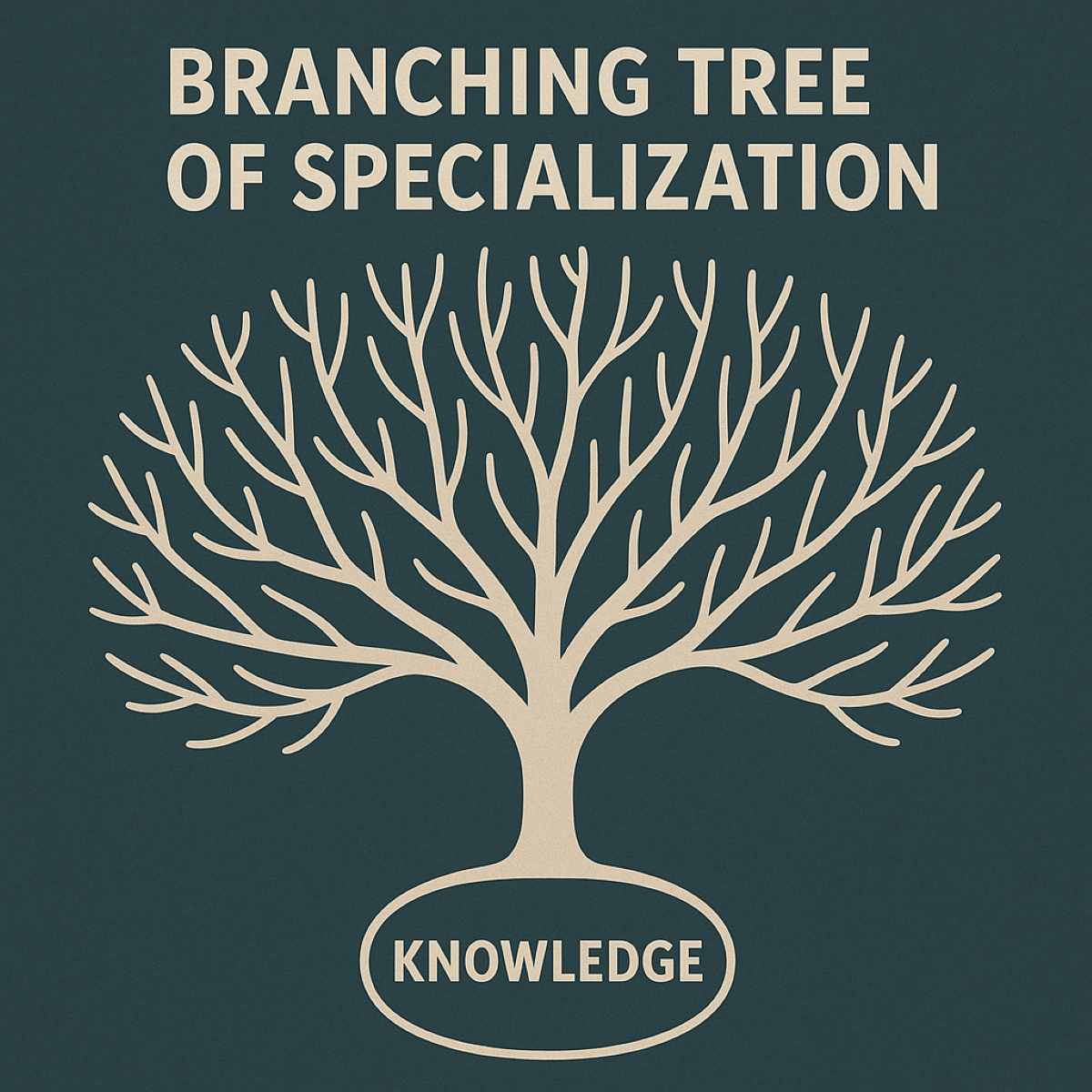 branching tree of specialization as knowledge expands