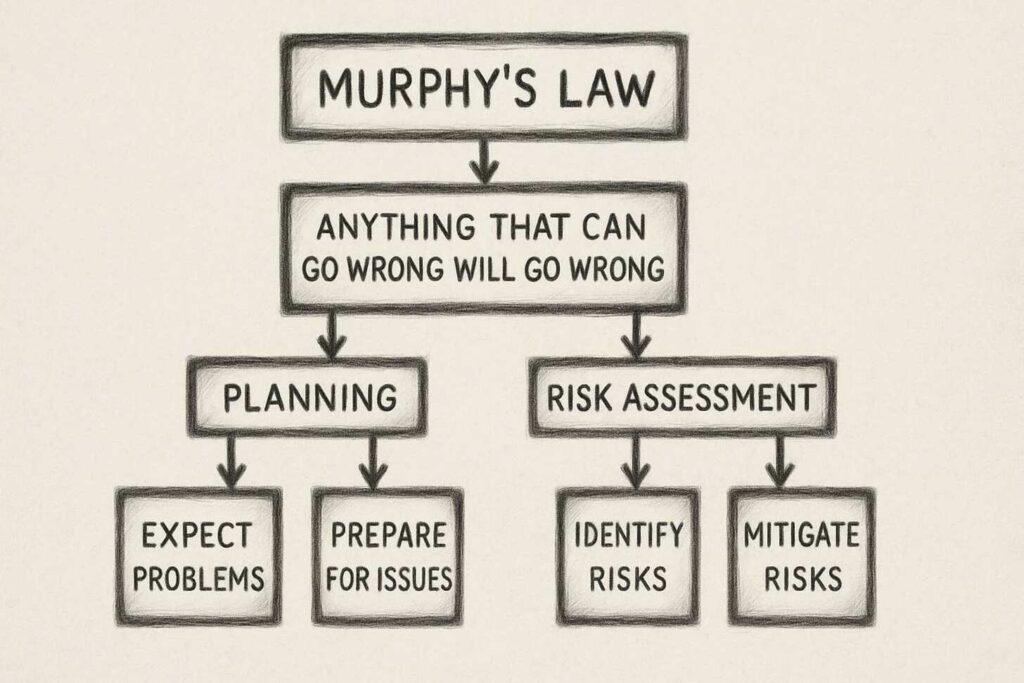 murphys-law-decision-tree influences planning and risk assessment